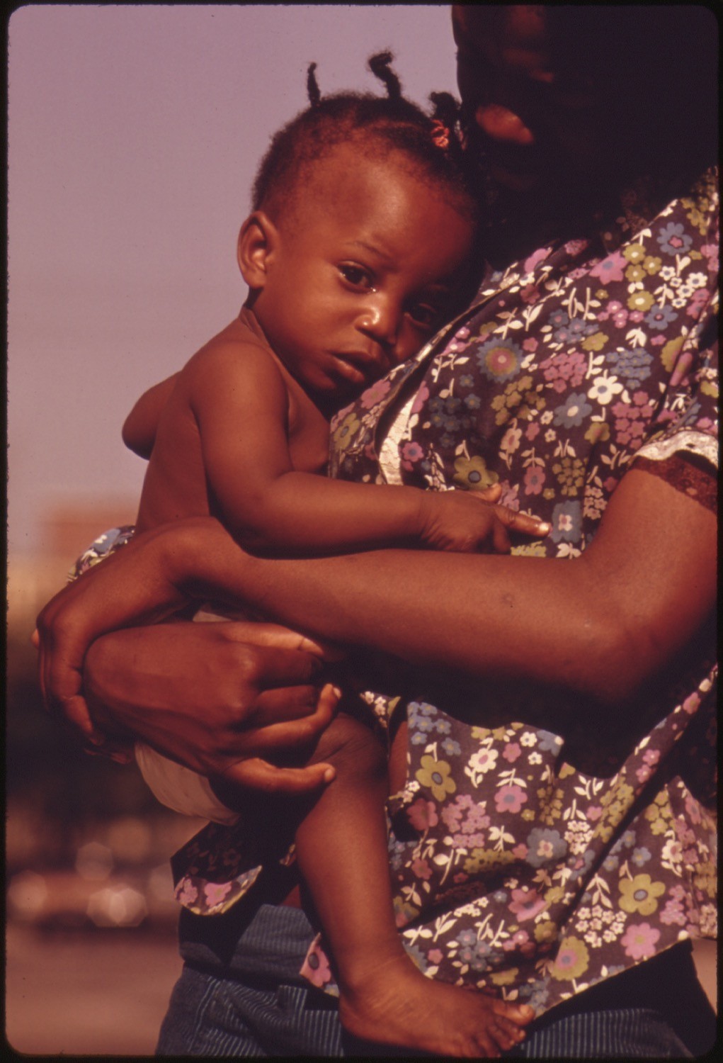 photograph of mother and child